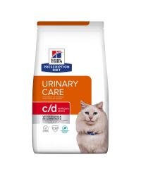 Hill's PRESCRIPTION DIET c/d Multicare Stress crocchette per gatti per la salute urinaria con pesce oceanico da 8 kg